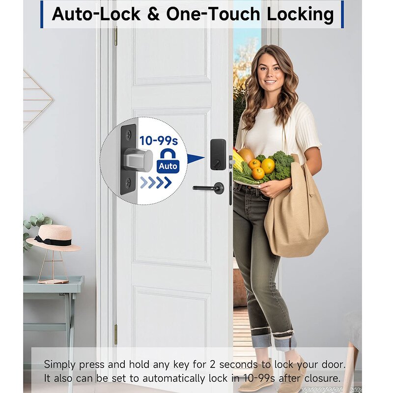 Smart Deadbolt Lock Factory - Electronic Keypad Entry Anti Peeking Auto Lock