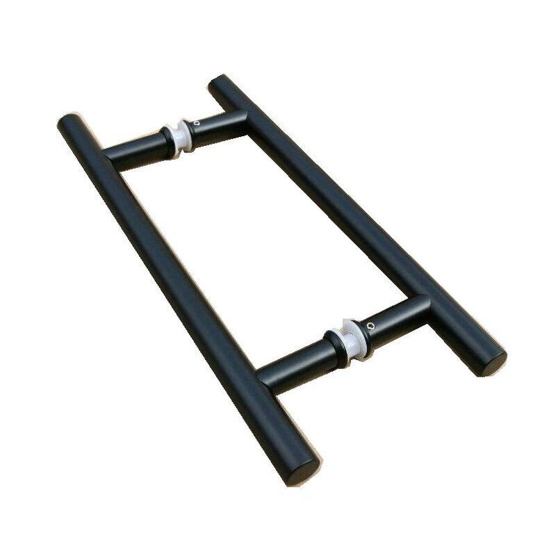 Glass Door Handle Factory - Stainless Steel PULL Handle Vertical Black Pull