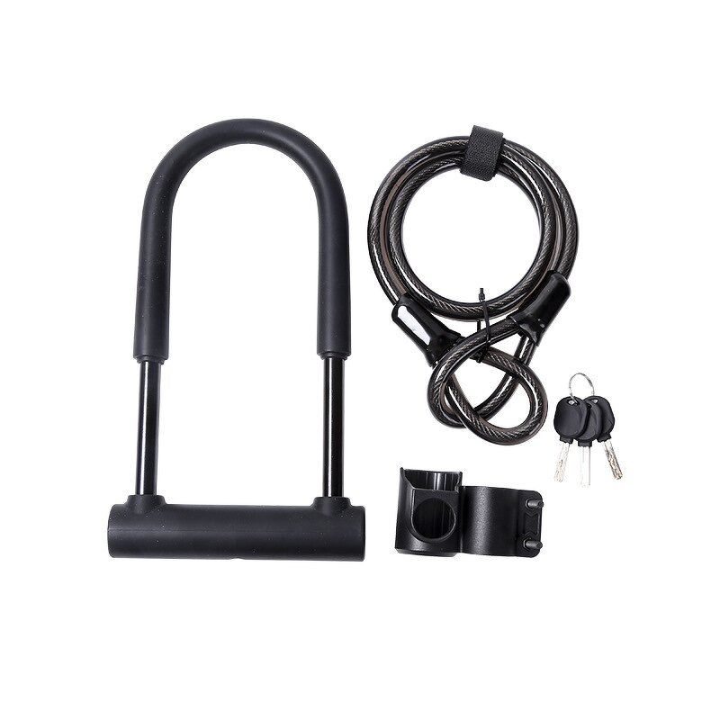 Bicycle U Lock Supplier - High Quality Steel Cable Motorcycle U Lock