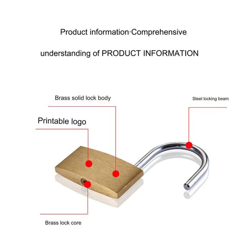 Brass Padlock Manufacturer - Wholesale Customizable LOGO Safety 20mm 30mm