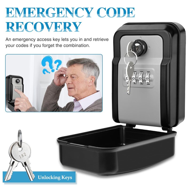 Double Opening Key Lock Box Manufacturer - BBDHOME Anti-theft 4-Digit Outdoor