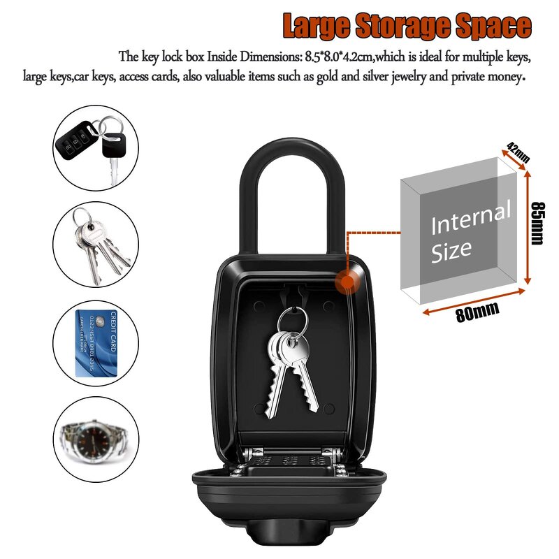 Portable Keypad Lock Box Supplier - 12 Button Safety Storage Shackle Hanger