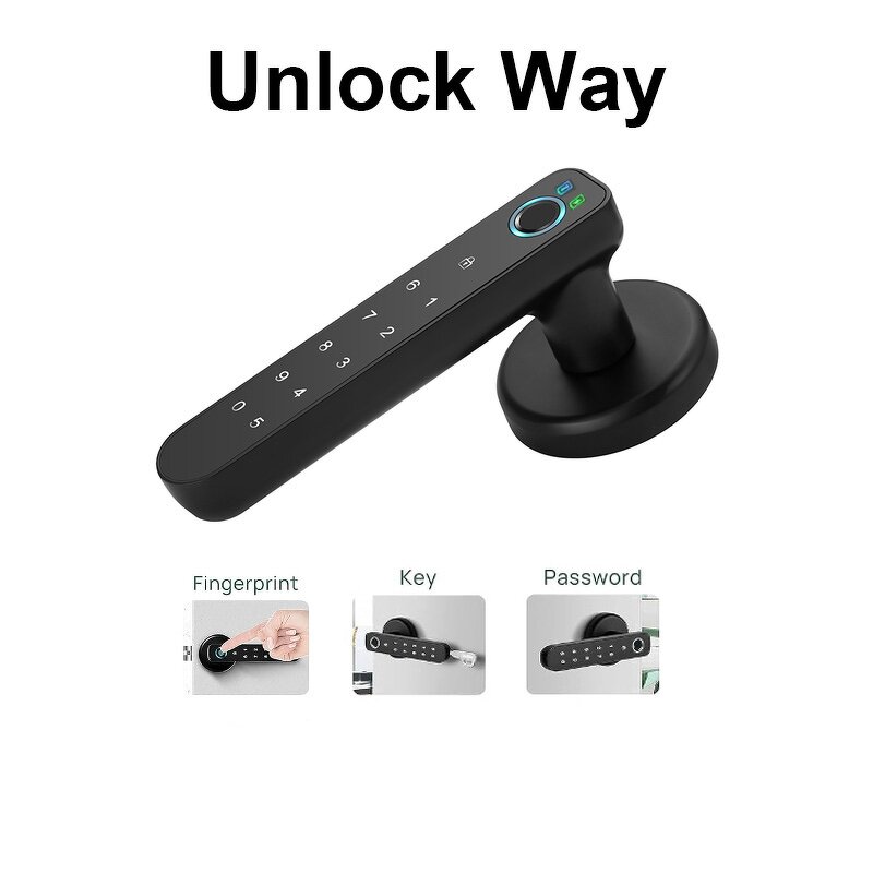 Hotel Smart Door Handle Supplier - BBDHOME Single Latch Digital Passcode