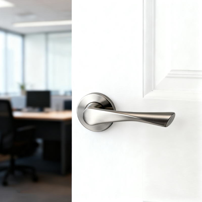 Aluminum Alloy Door Handle Factory - BBDHOME Modern Apartment Wooden Door