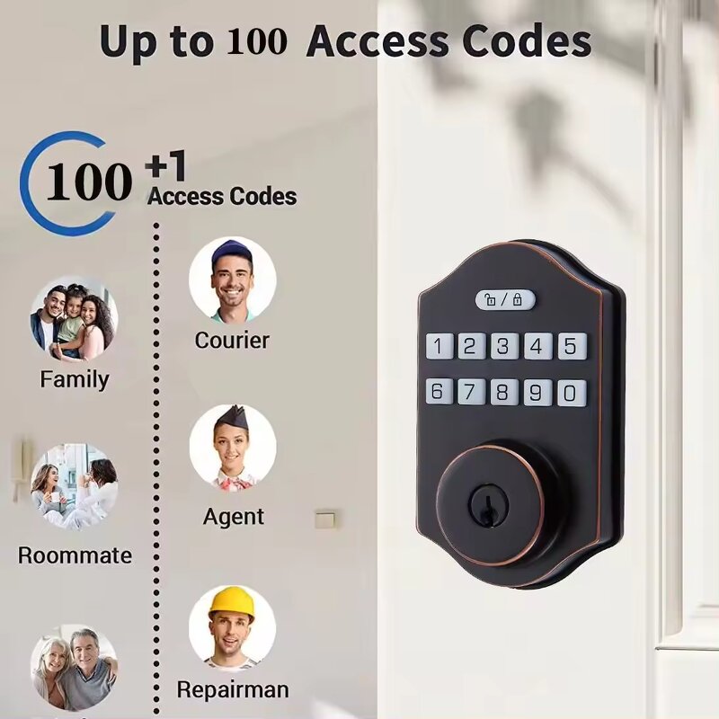 Smart Deadbolt Lock Factory - Easy Install Digital Security Electronic Password