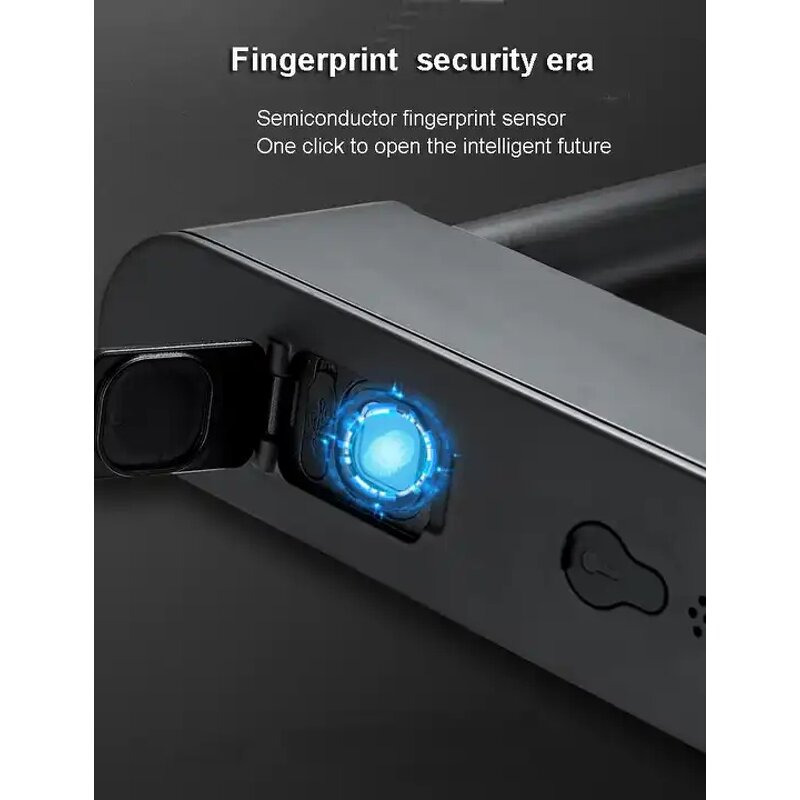 Bicycle Smart Lock Supplier - BBDHOME Anti Theft Waterproof Fingerprint U-lock