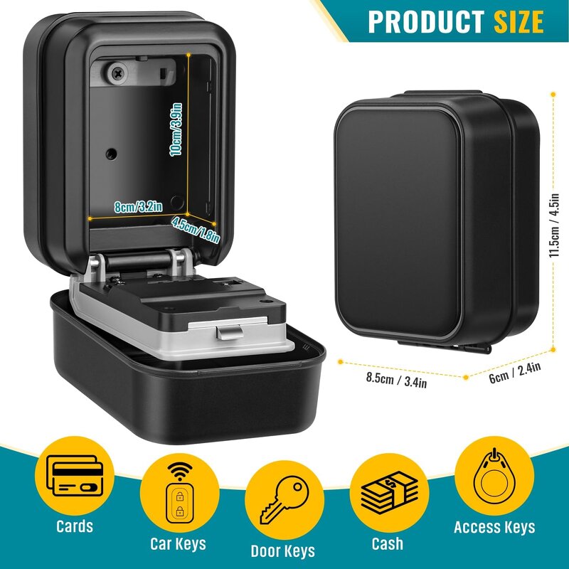 Combination Lock Box Factory - New Automatic Light Waterproof Wall Mount