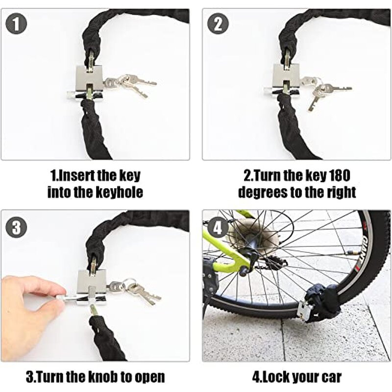 Chain Lock Manufacturer - Customizable Anti-Theft Thickening Motorcycle Chain