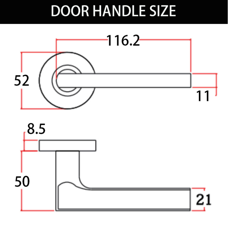 Satin Nickel Door Handle Supplier - BBDHOME Easy Installation Apartment
