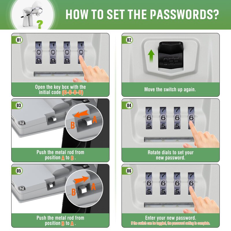 Outdoor Key Lock Box Supplier - BBDHOME Waterproof Hanging Portable Aluminum