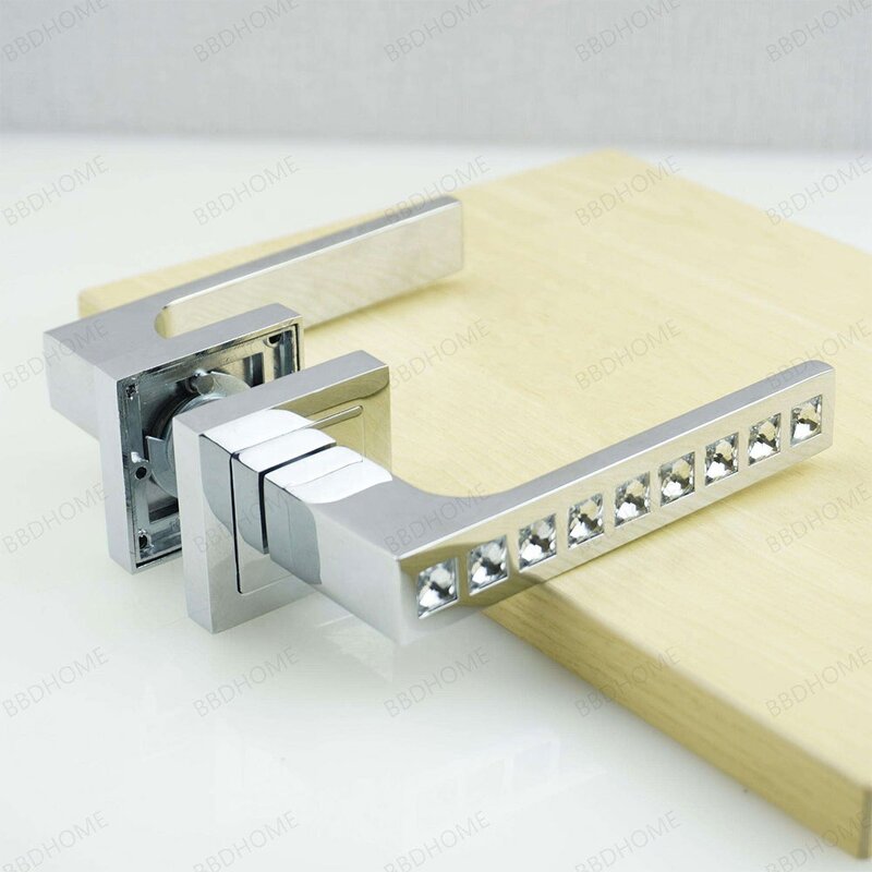 Luxury Door Handle Manufacturer - BBDHOME High Quality Chrome Rosette Crystal