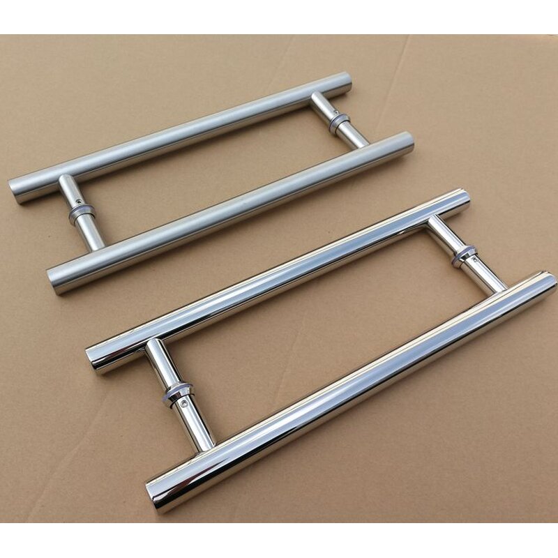 Glass Door Handle Factory - Stainless Steel PULL Handle Vertical Black Pull