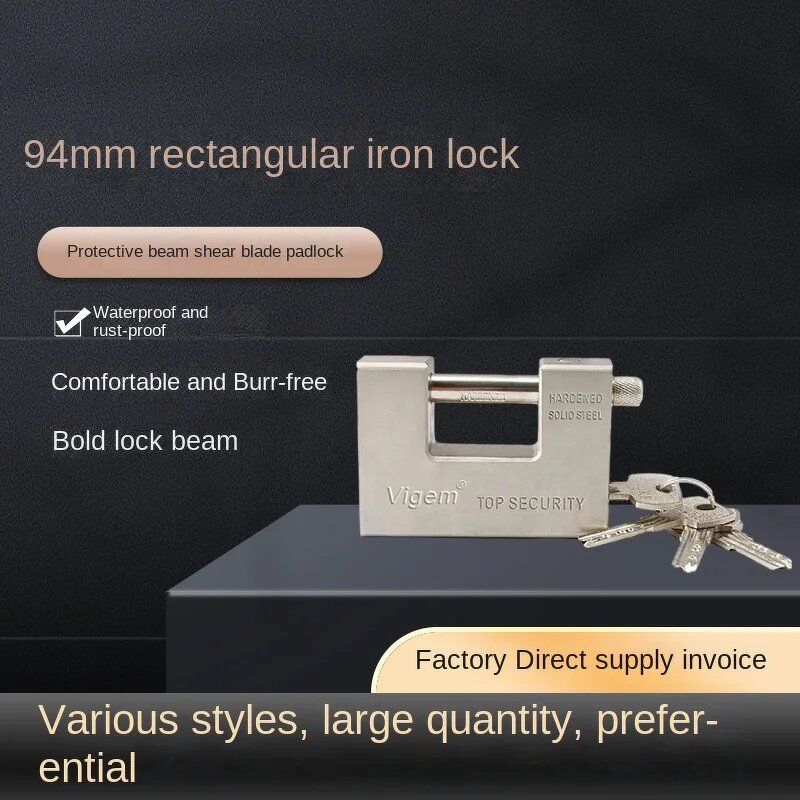 Padlock Supplier - Customized Wholesale Heavy Duty Iron Key Padlock