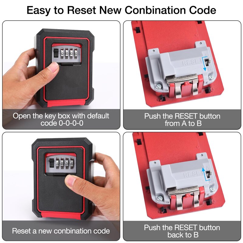 Key Lock Box Manufacturer - BBDHOME 4-Digit Combination Suspension Type