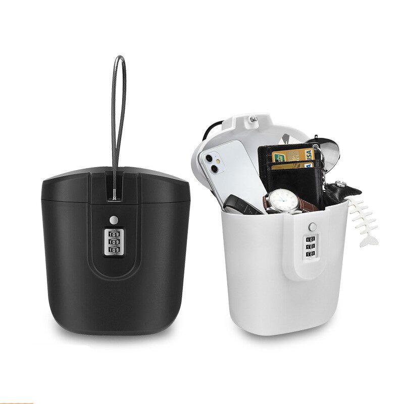 Beach Code Storage Box Factory - New Summer ABS Plastic Bucket Password Lock