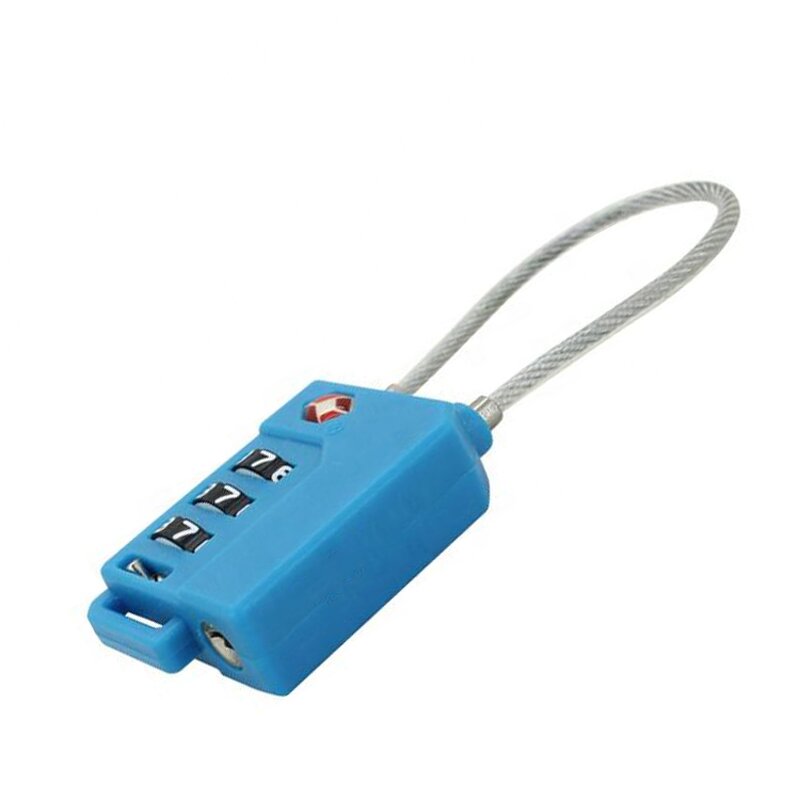 Travel Combination Padlock Supplier - Outdoor Luggage Backpack Zipper Wire Rope