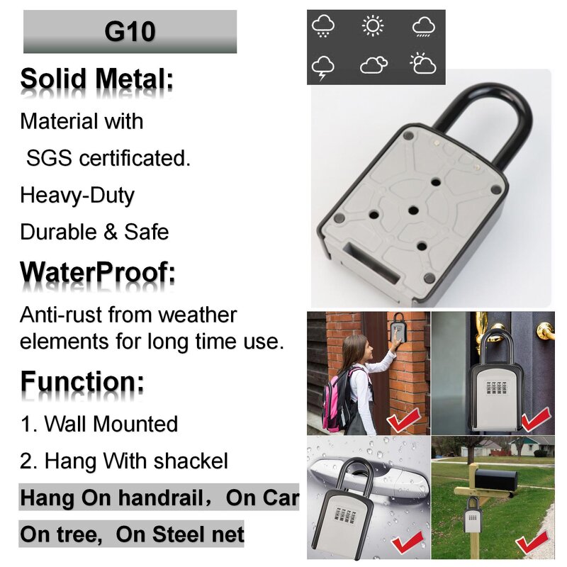 Mini Key Safe Factory - Hotel Used Storage Wall Locker Waterproof Code