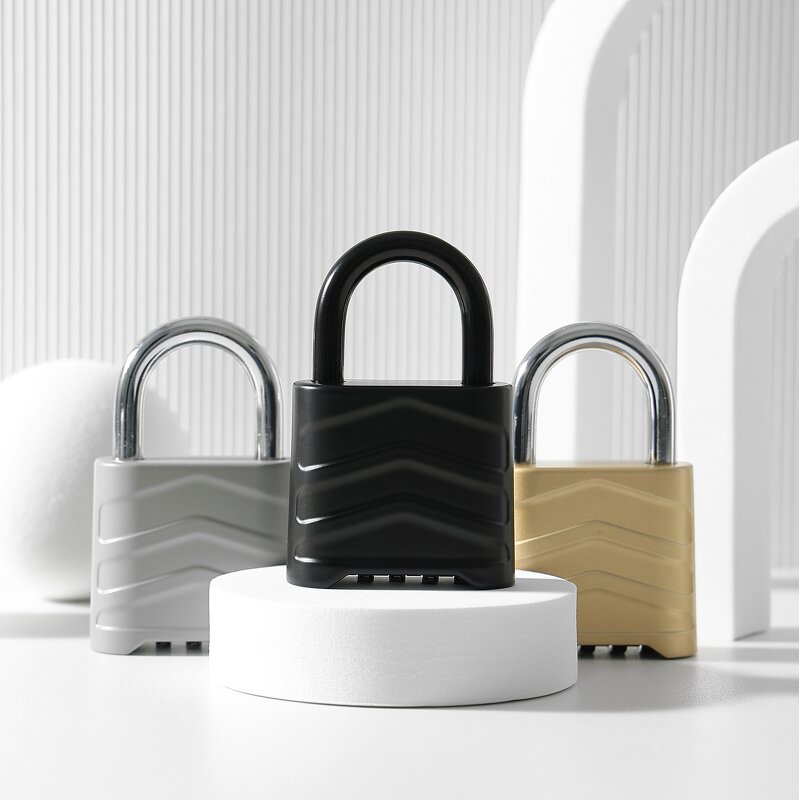 Combination Padlock Factory - BBDHOME 4-Digit Code Keyless with Larger Dials