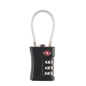 TSA Password Padlock Supplier - New TSA716 Customs 3-digit Steel Cable