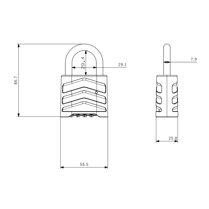 Combination Padlock Factory - BBDHOME 4-Digit Code Keyless with Larger Dials