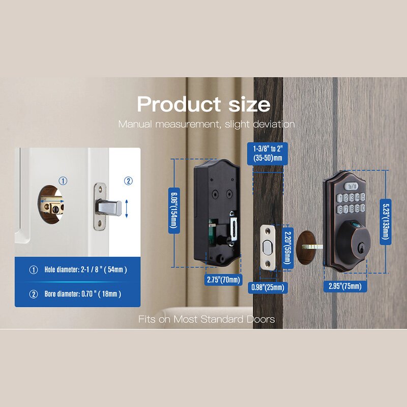 Smart Deadbolt Lock Factory - Electronic Keypad Entry Anti Peeking Auto Lock