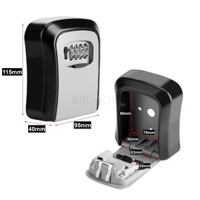 Wall Mounted Key Box Manufacturer - 4 Digit Code Emergency Password Aluminum