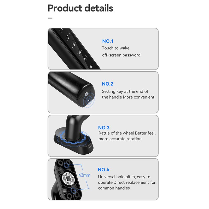 Smart Window Lock Supplier - Factory Wholesale Easy Install Digital Password