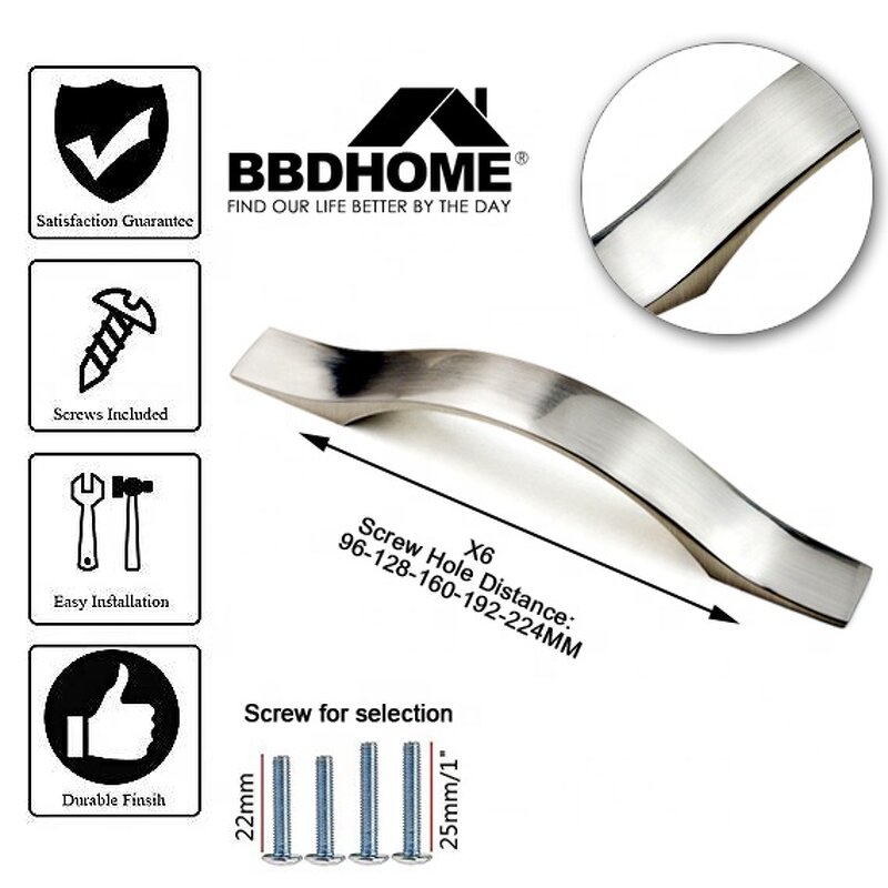 Kitchen Cabinet Handles Supplier - Chrome Handle Metal Pull Aluminum Die