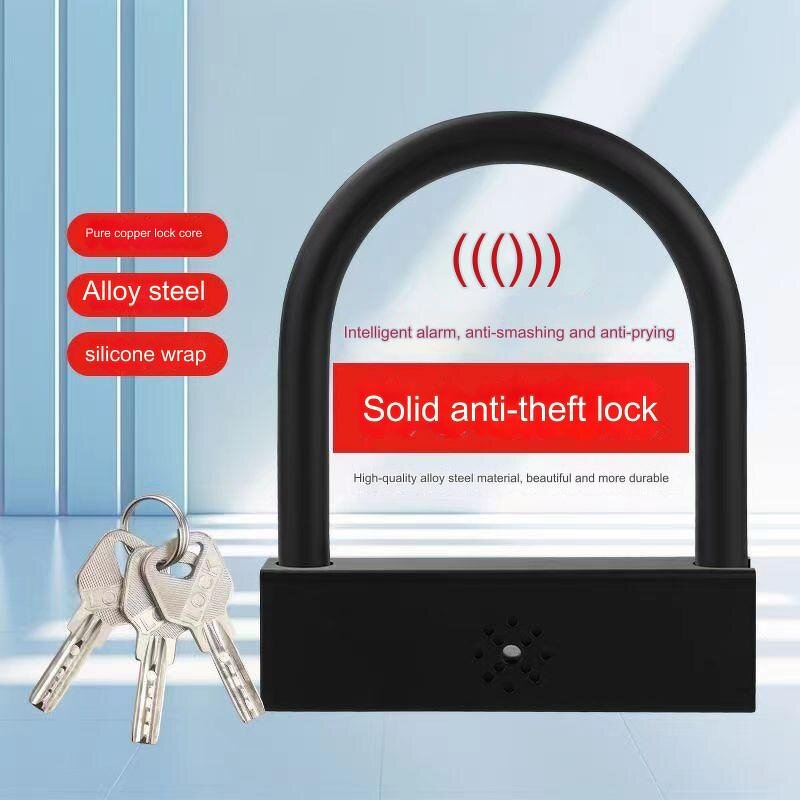 Electric Car Alarm Lock Factory - New Bicycle Motorcycle Alarm Bike U Lock
