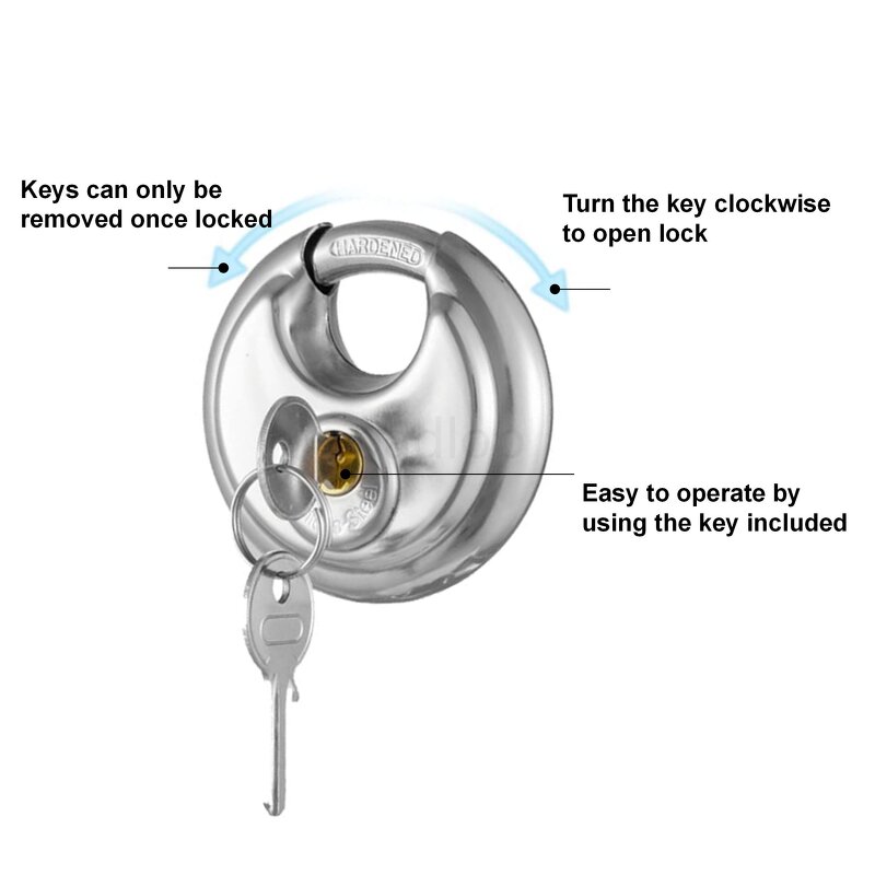 Disc Lock Factory - American Rustproof 70mm Self Storage Sliding Bolt