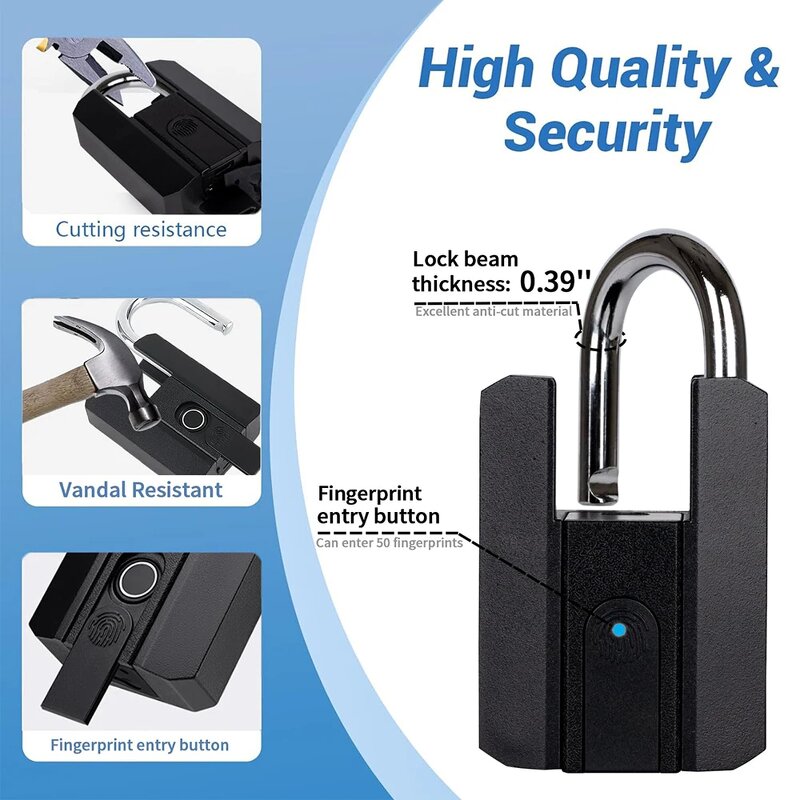 Gym Smart Padlock Manufacturer - BBDHOME Wholesale Waterproof IP67 TTlock App