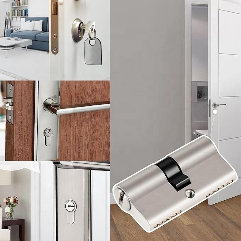 Euro Door Cylinder Factory - Security Brass 70 80 90mm Mortise Lock Cylinder