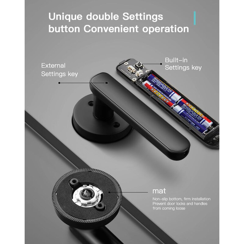 Keyless Door Knob Supplier - Entry Bedroom Hotel Office Biometric Passcode