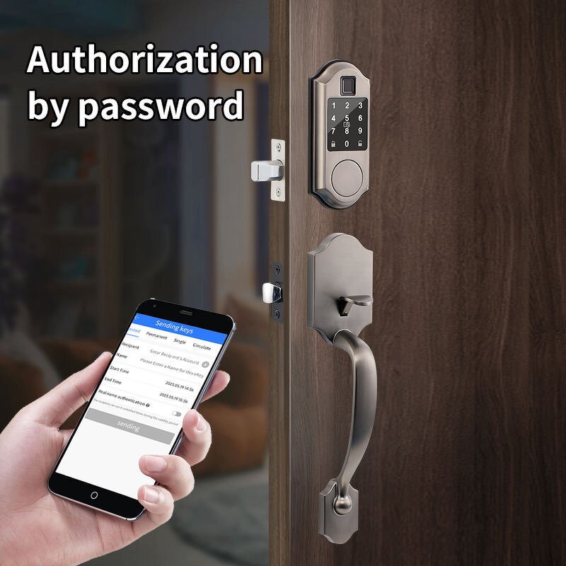 American Standard Smart Lock Supplier - Tuya TT LOCK Gold Color Built in