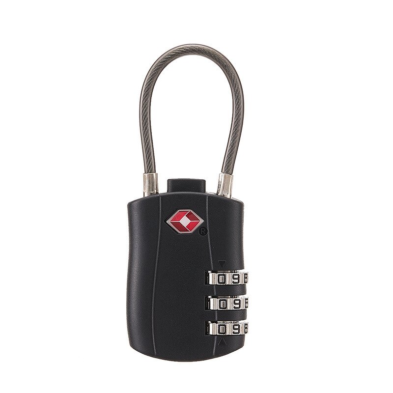 TSA Lock Factory - BBDHOME New 3-Digit Combination Black Red Secure