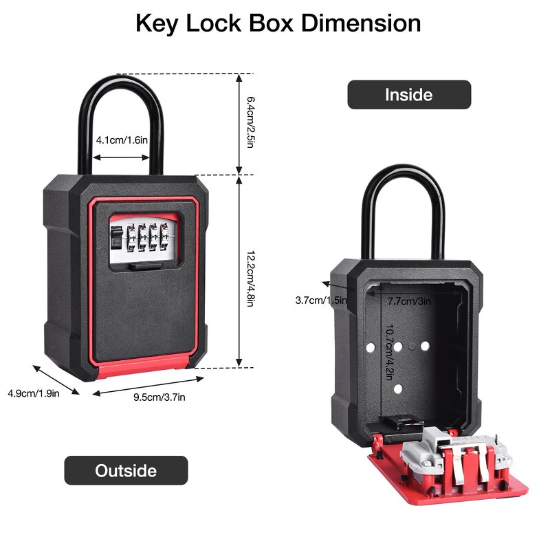 Key Lock Box Manufacturer - BBDHOME 4-Digit Combination Suspension Type