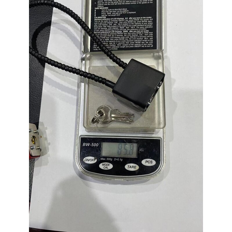 Steel Cable Padlock Supplier - Anti-saw Key Padlock Zinc Alloy Length Optional