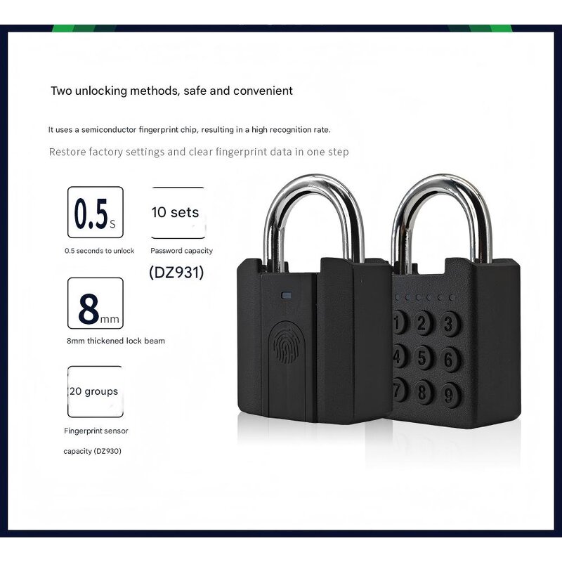 Smart Padlock Manufacturer - IP67 Waterproof Fingerprint Access Big Size