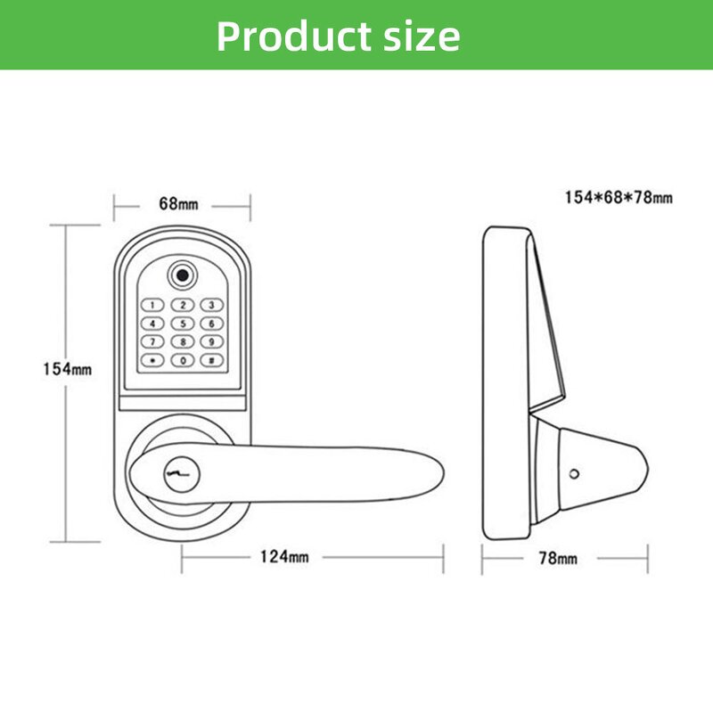 Digital Keypad Lock Supplier - Wooden Cabinet Door Access Control Magnetic