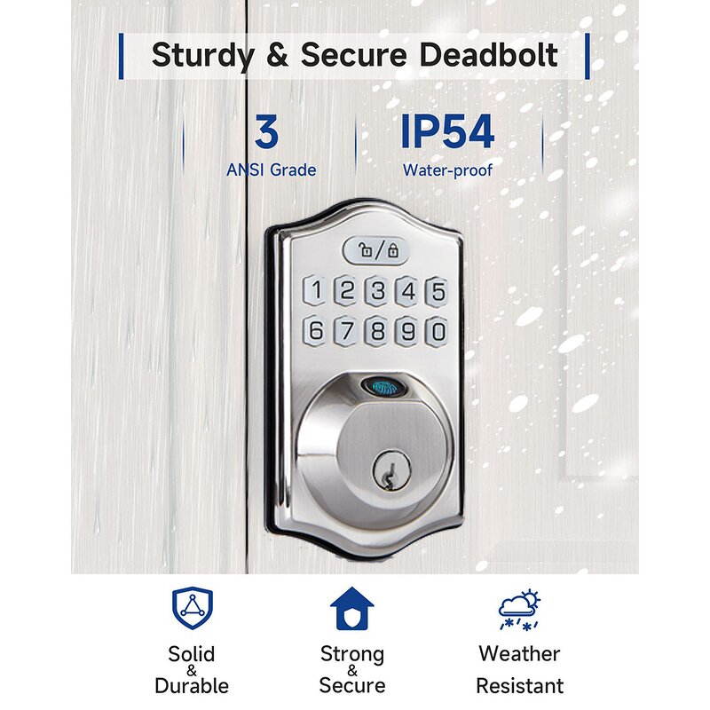 Smart Deadbolt Lock Factory - Electronic Keypad Entry Anti Peeking Auto Lock