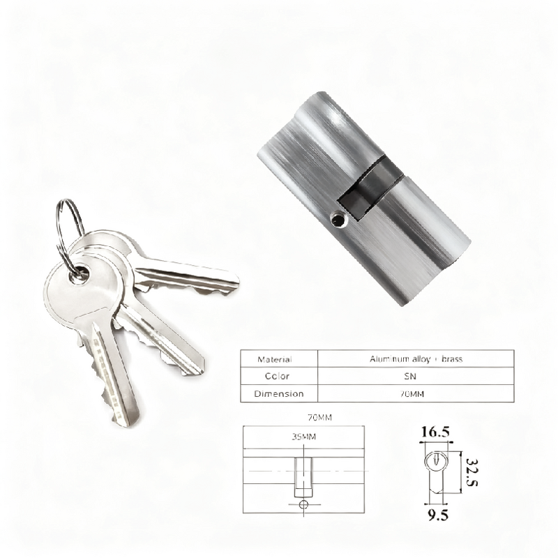 Double Open Nickel Cylinder Factory - BBDHOME Wooden Door Satin Nickel Lock