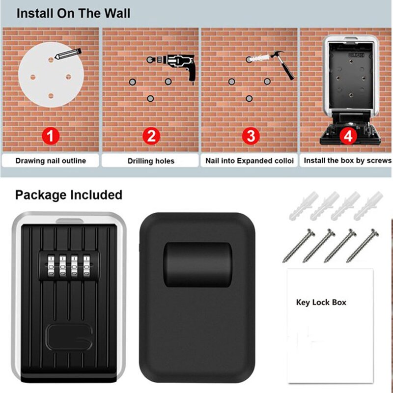 Custom Combination Lockbox Factory - BBDHOME for House Key Storage Combo