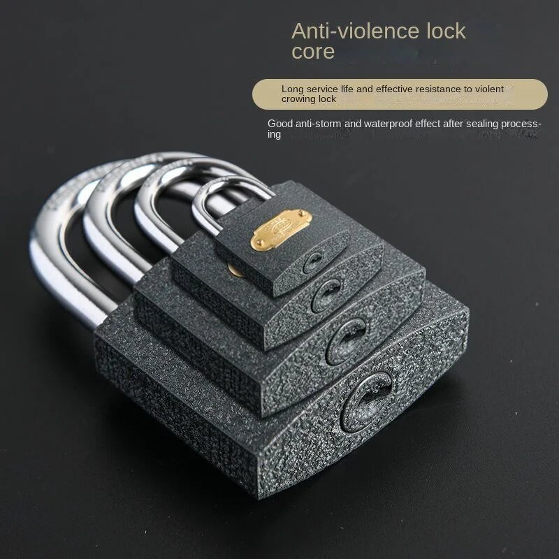 Keyed Padlock Manufacturer - Wholesale Customizable LOGO Multi Size Iron