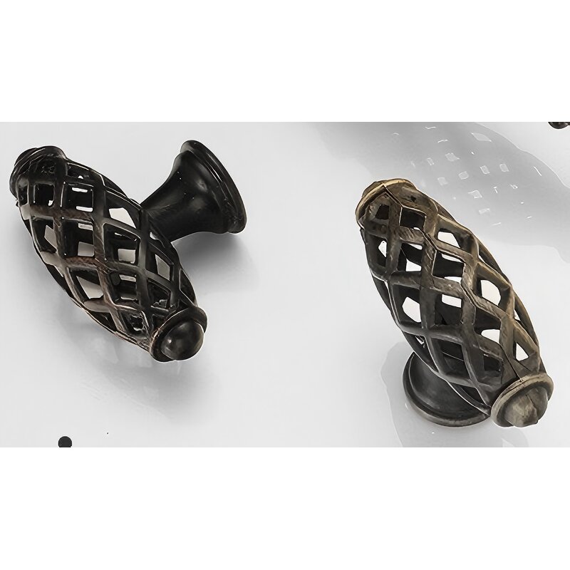 Antique Cabinet Handle Manufacturer - American Black ORB Single Hole Bird Cage