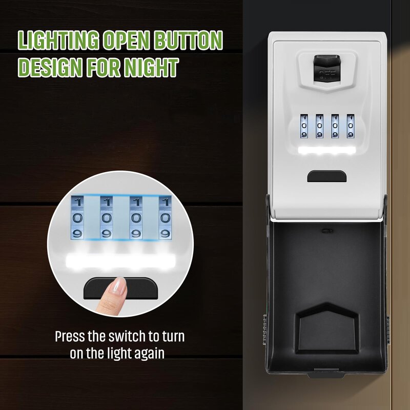 Outdoor Key Lock Box Supplier - BBDHOME Waterproof Hanging Portable Aluminum
