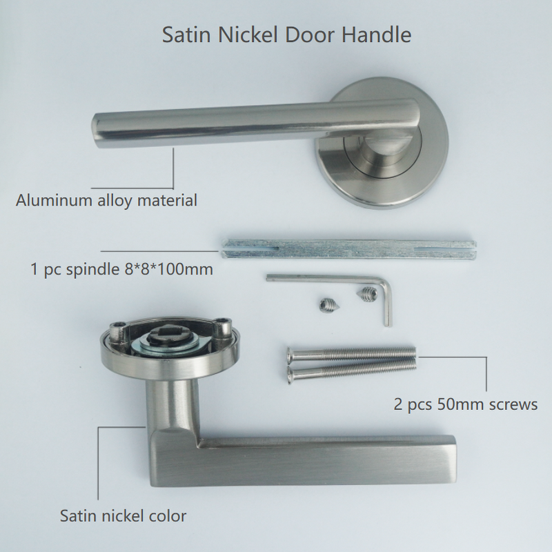 Satin Nickel Door Handle Supplier - BBDHOME Easy Installation Apartment