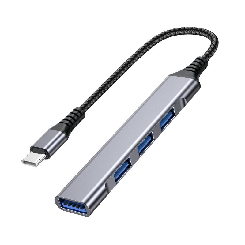 USB Hub Factory - OEM Aluminum Alloy 4 in 1 Type-c USB 3.0 2.0 Splitter 4 Ports Docking Station