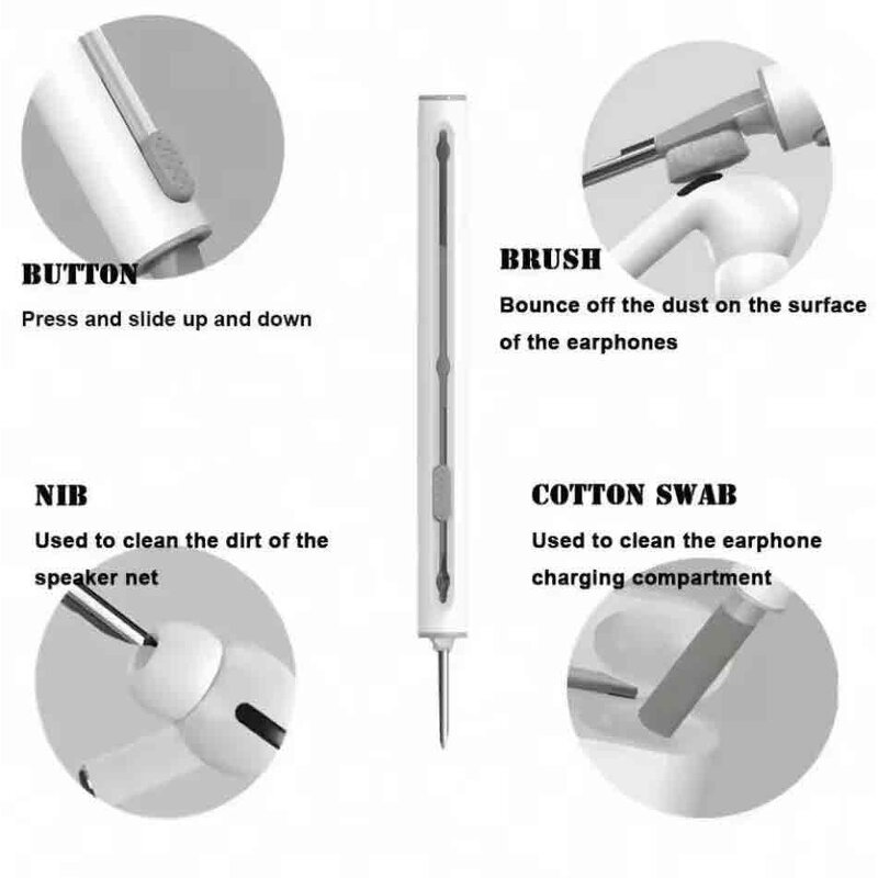 Earphone Cleaning Brush Factory - OEM Soft Headphone Case Cleaning Tool Plastic Cleaner Kit