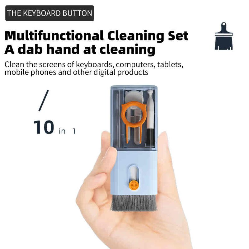 Cleaning Brush Kit Factory - OEM 10 in 1 Keyboard Earphone Pen for Computer Camera