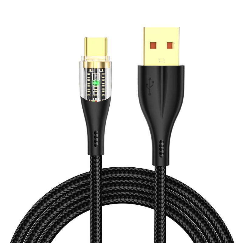 Super Fast Charging Cable Factory - OEM 120W Transparent Shell Braided USB for Huawei 6A PD
